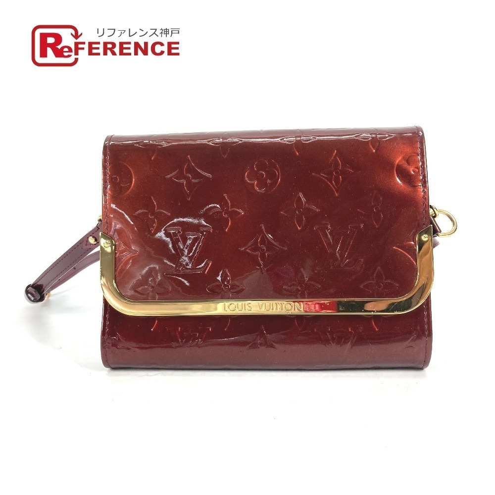 Louis Vuitton Vernis Patent Rossmore Bag Rouge Fauvist Purple clutch